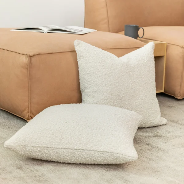 Gabriola Pillow Set – Ivory Bouclé