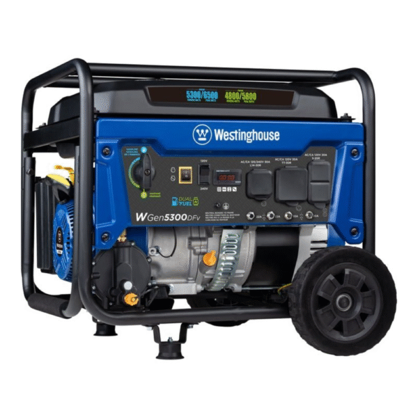 Westinghouse WGen5300DFv Dual Fuel Portable Generator