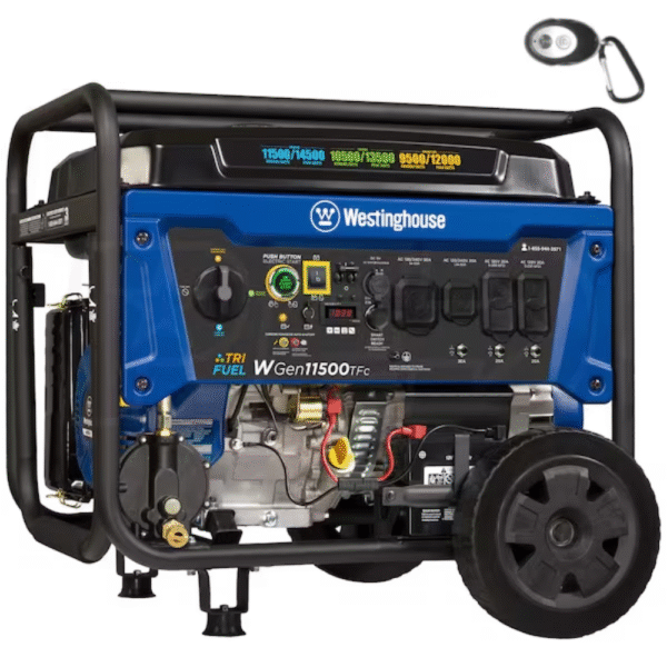 Westinghouse WGen11500TFc 11500-Watt Tri-Fuel Portable Generator