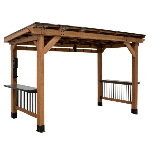 Saxony Xl 13 Ft. W X 6.5 Ft. D Solid Wood Grill Gazebo