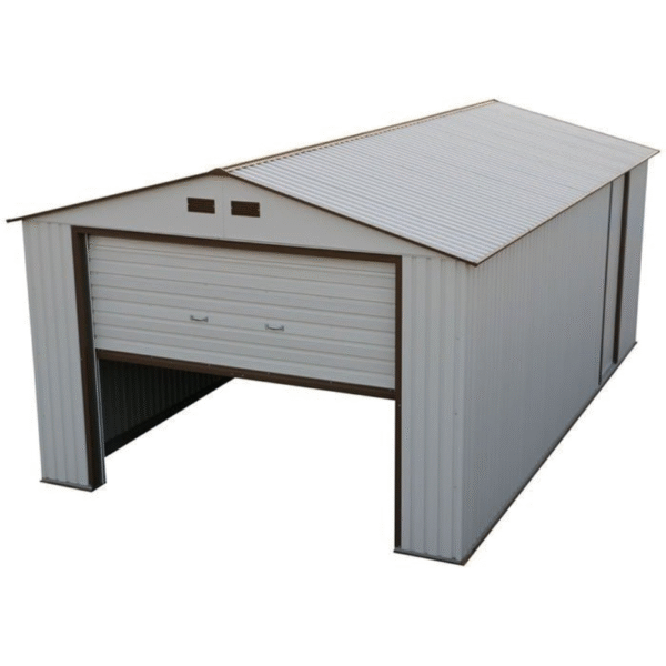 DuraMax 12×32 White Metal Storage Garage Building Kit