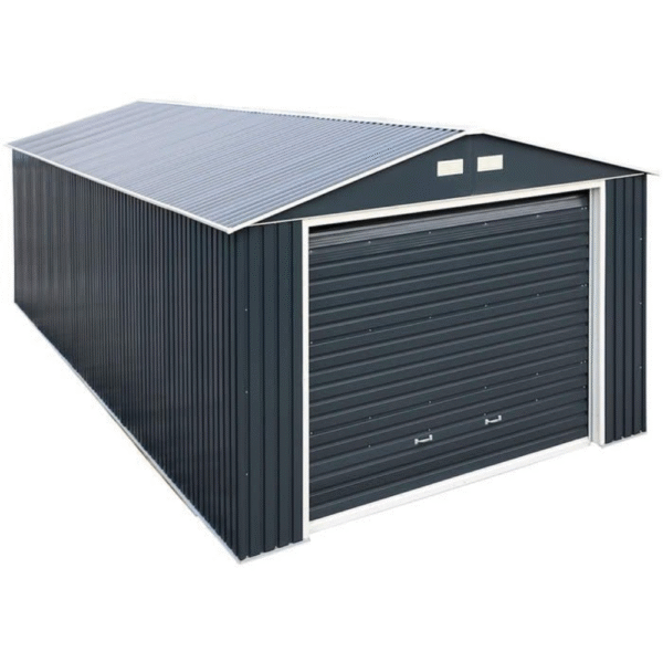 DuraMax 12×32 Gray Metal Storage Garage Building Kit