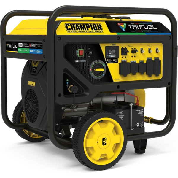 Champion Power Equipment 15,000-Watt Electric Start Tri Fuel Home Backup Portable Generator