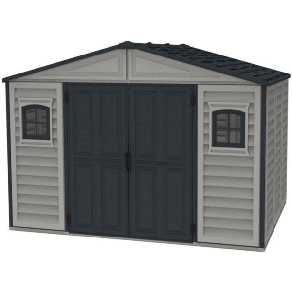 DuraMax 10.5×8 WoodBridge II Vinyl Shed w/ Foundation