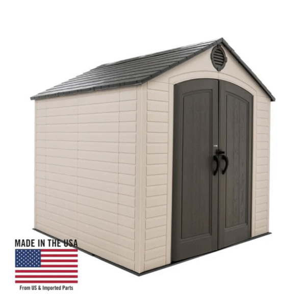 Lifetime 8 ft x 7.5 ft Outdoor Storage Shed - 60396