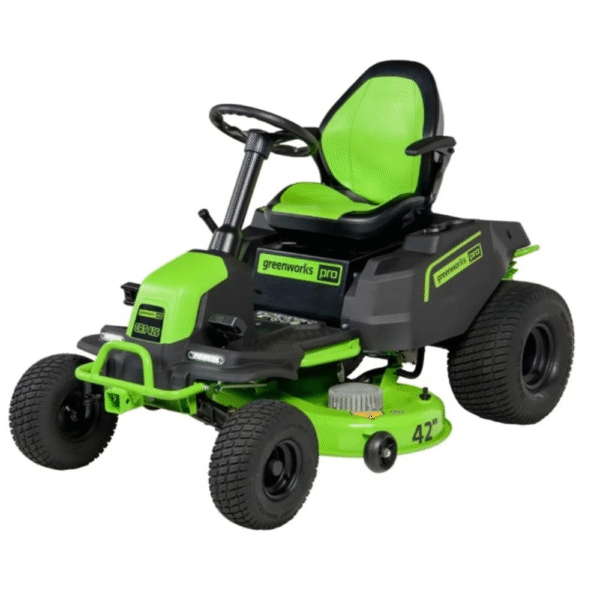 Greenworks Pro 42 in. 60V Cordless Battery Electric CrossoverT Tractor Riding Lawn Mower, (4) 8 Ah Battery and (2) Chargers