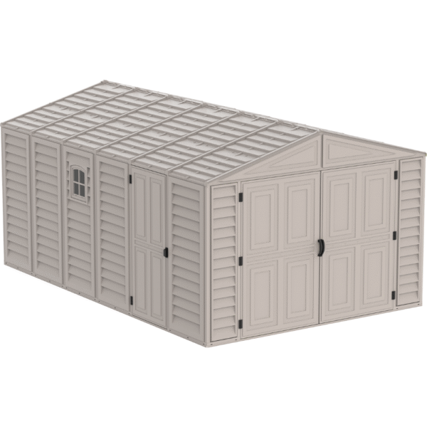DuraMax Sheds Vinyl Garage 10×15 w/ Foundation Kit