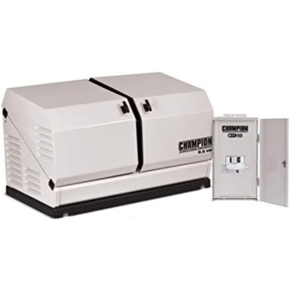 Champion Power Equipment 100177 8.5-kW Home Standby Generator with 50-Amp Outdoor-Rated Automatic Transfer Switch