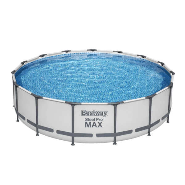Bestway Steel Pro MAX 15’x42″ Round Above Ground Swimming Pool with Pump & Cover