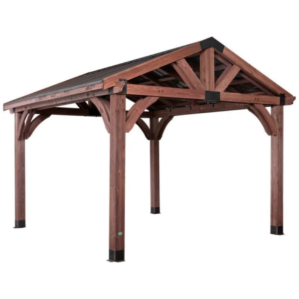 Arlington 12′ X 12′ Solid Wood Patio Gazebo