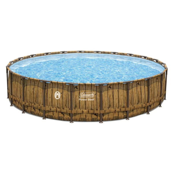 Coleman Power Steel 22′ x 52″ Round Frame Swimming Pool Set