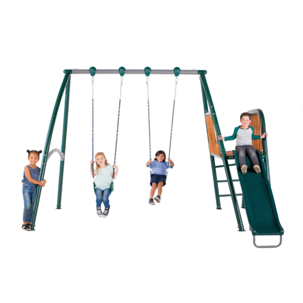Sportspower Alta Oaks 10' Heavy Duty Swing Set with Lifetime Warranty on 6' Double Wall Slide