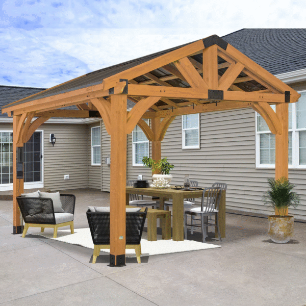 Backyard Discovery 12x12 Arlington Gazebo with Electric